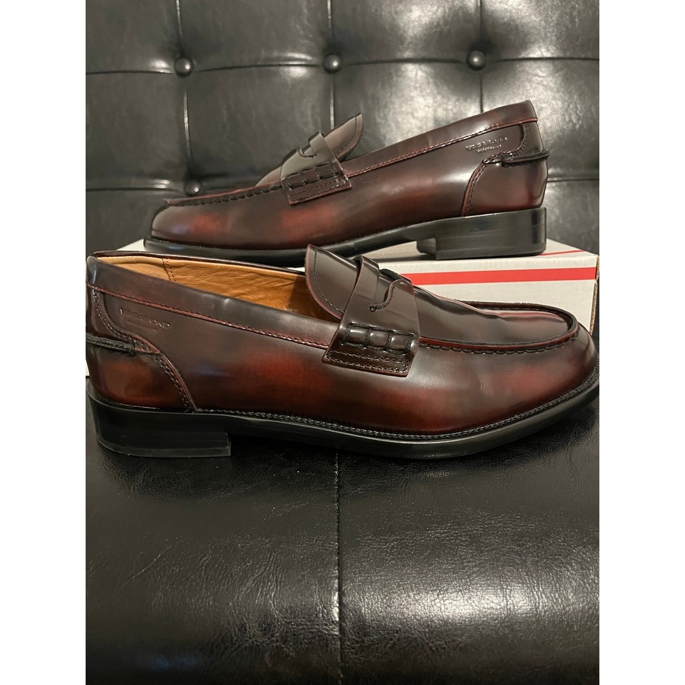 Vagabond‎ Shoemakers Leather Penny Loafers Burnished Brown
